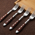 طقم 4 قطع شوكة طعام