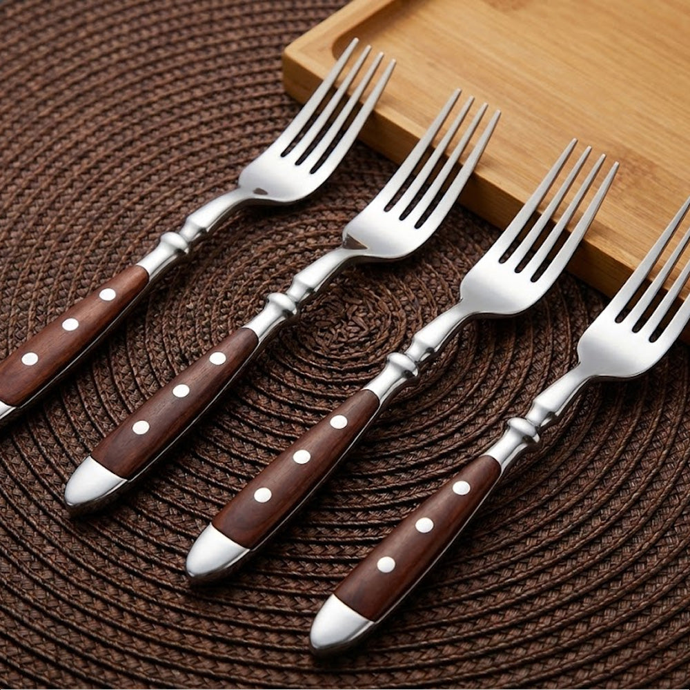 طقم 4 قطع شوكة طعام