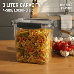 حافظة طعام بلاستيك بغطاء