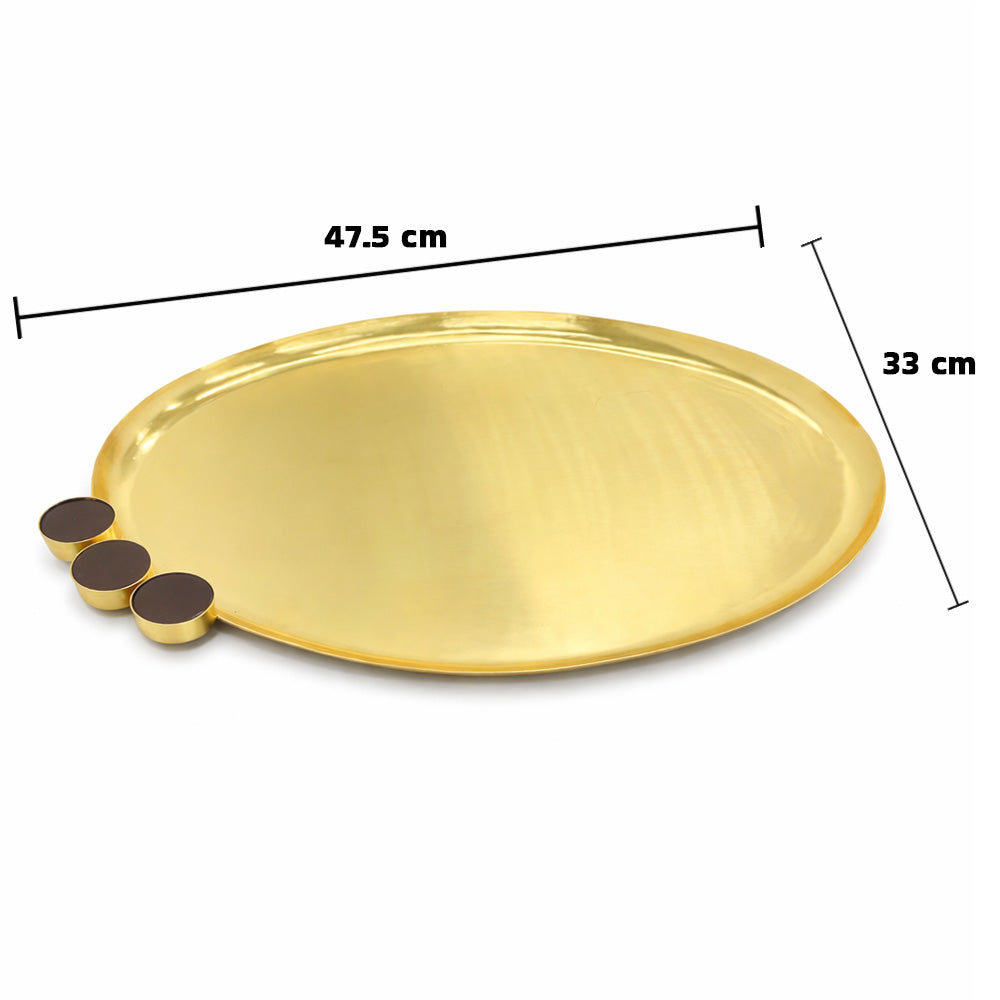 صينية تقديم بيضاوية-كبير