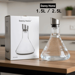 قارورة سوائل زجاجية متسعة الاسفل