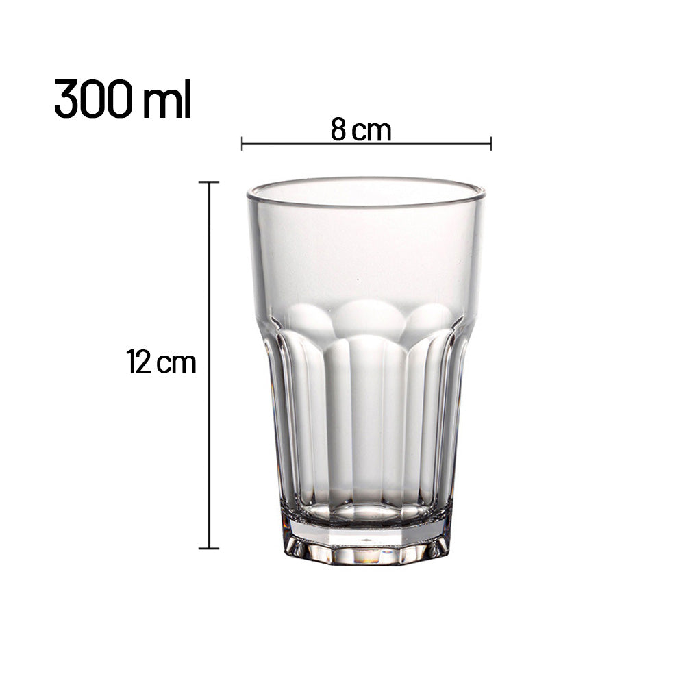 6 قطع من أكواب الشرب الكلاسيكية - 300 مل