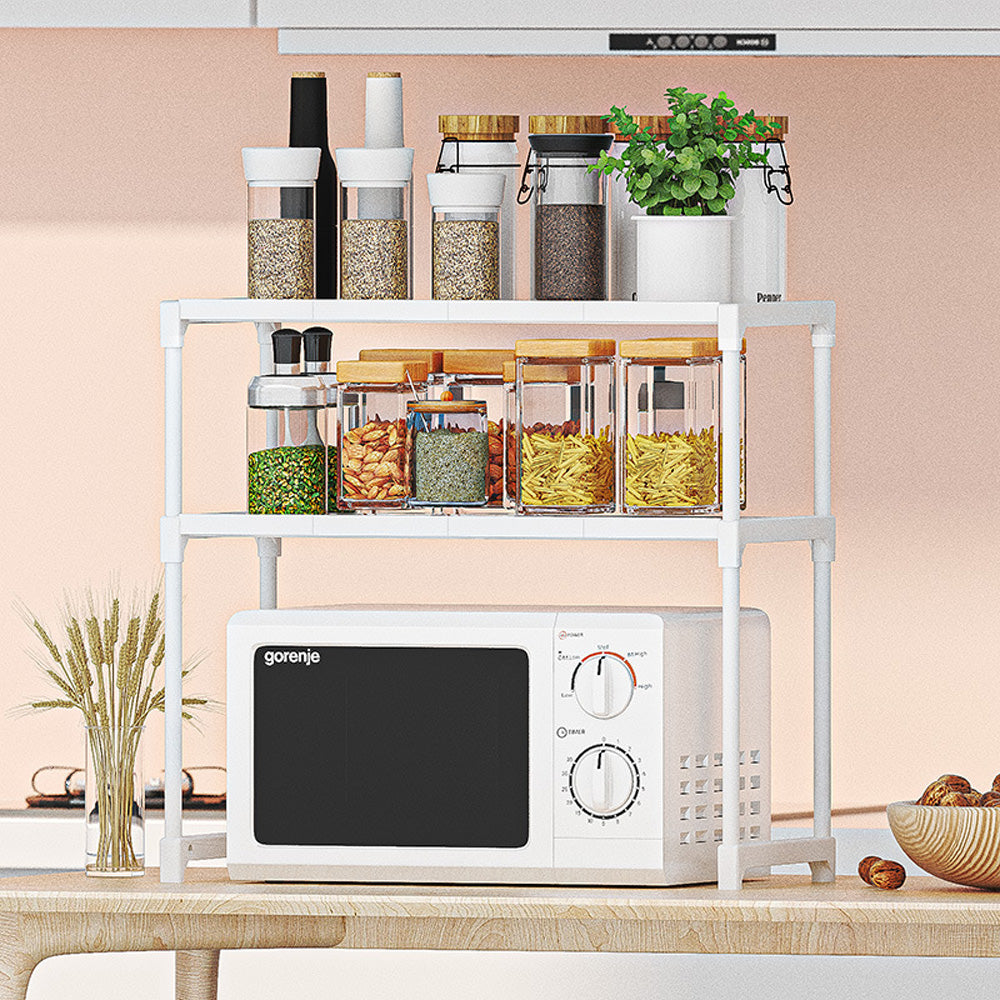 رف تخزين للمطبخ مع منظم للتوابل