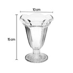 كوب آيس كريم زجاجي كلاسيكي