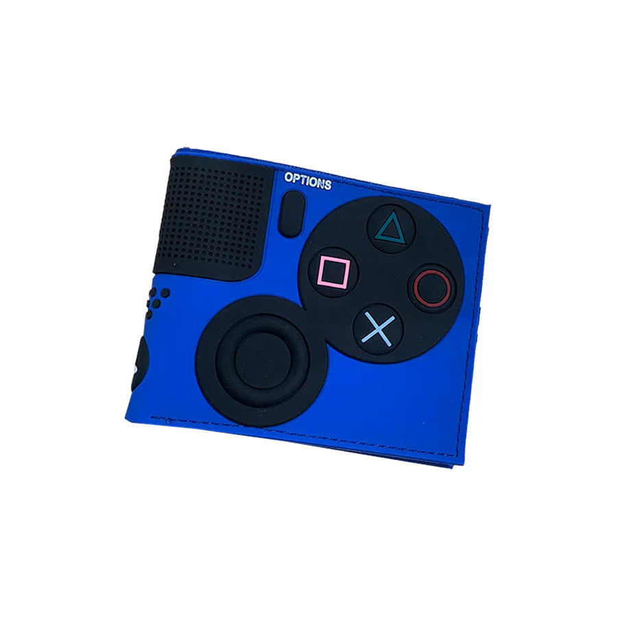 محفظة جلدية لوحدة تحكم بلاي ستيشن باللون الازرق 14