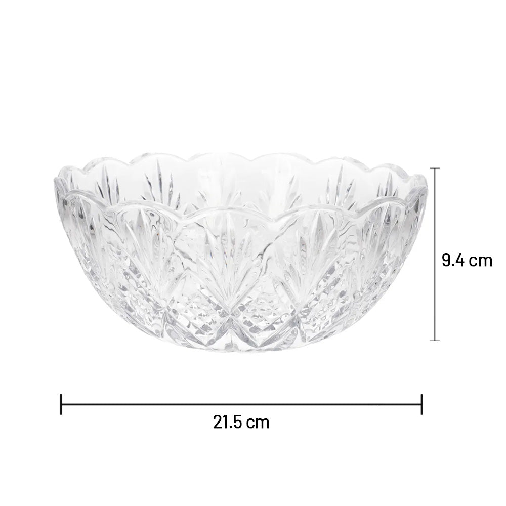 وعاء سلطة زجاجي  7 قطع