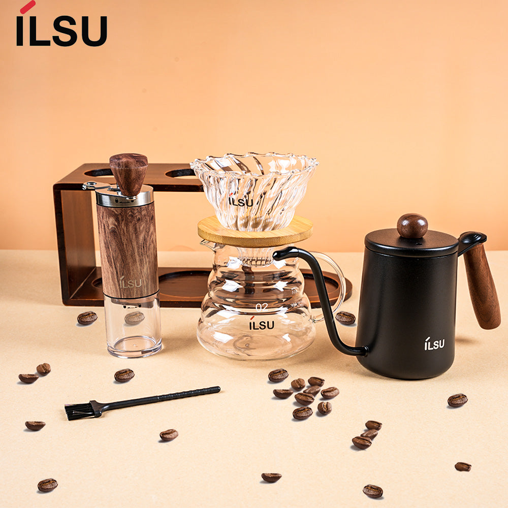 مجموعة ماكينة صنع القهوة المحمولة