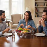 طبق تقديم زجاجي فاخر على قاعدة