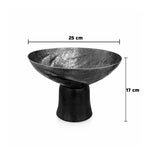 وعاء بقاعدة خشبية - وسط