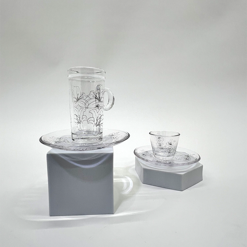 طقم استكانة وفنجان 18قطعة