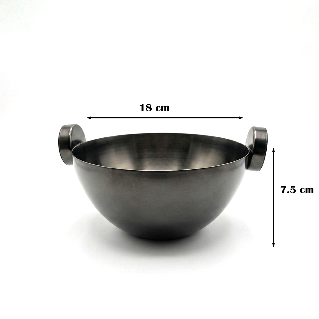 وعاء تقديم معدني صغير