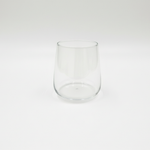 طقم أكواب زجاجية شفافة بيضوية