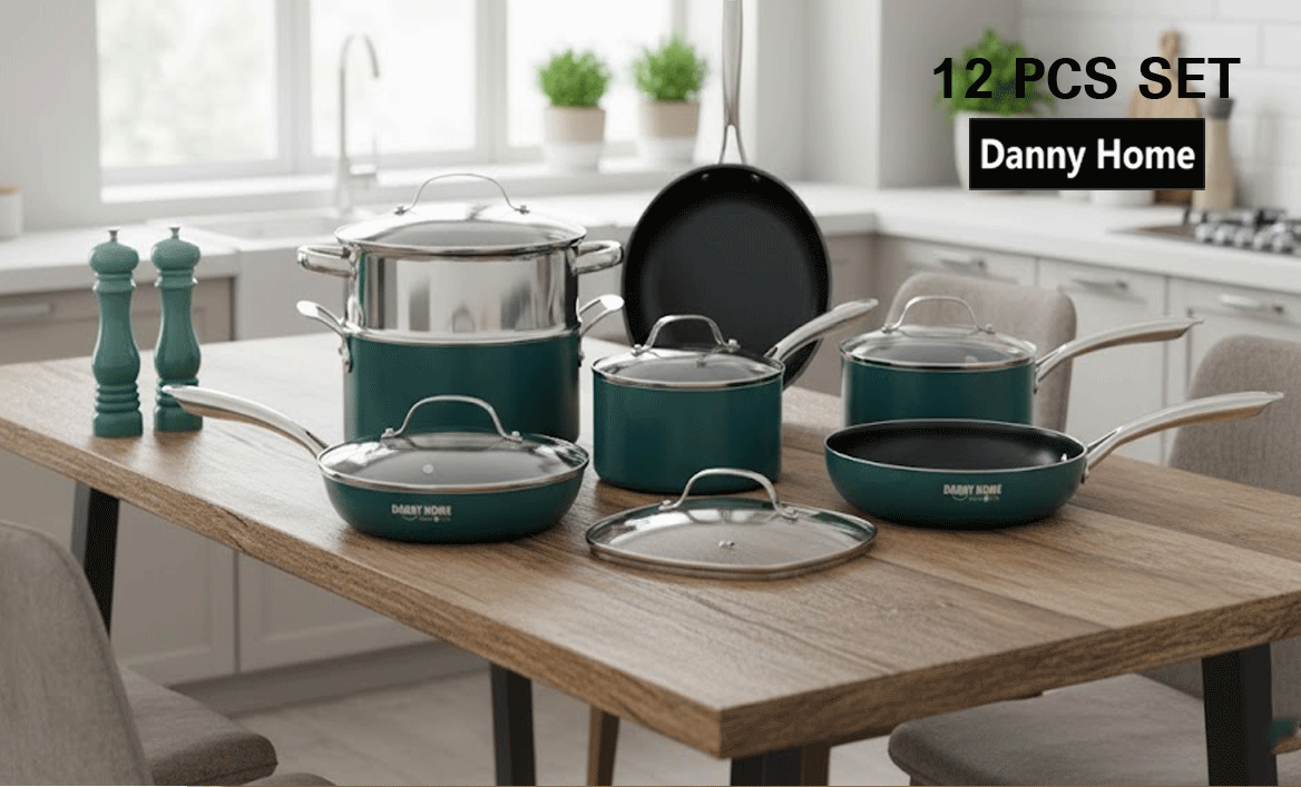 طقم أواني فاخر للطهي