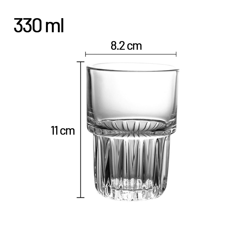 كوب شرب  محزز من الاسفل