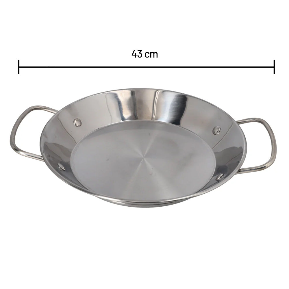 مقلاة مأكولات بحرية من الفولاذ المقاوم للصدأ - أحجام متعددة