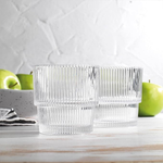 طقم أكواب زجاجية منقوشة