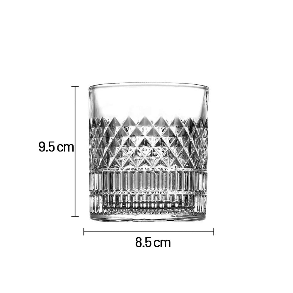كأس كريستالي مقطوع بالماس 350 مل – 6 قطع