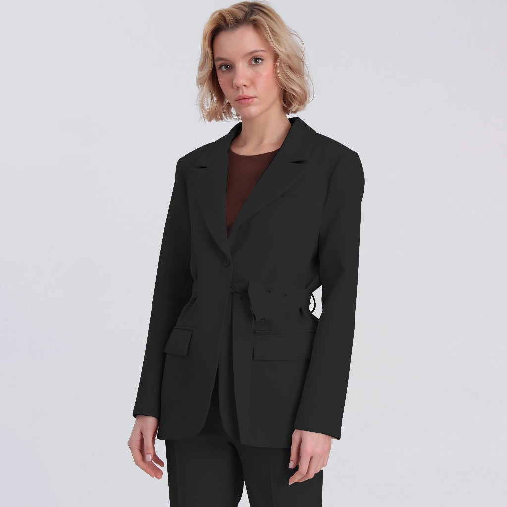 جاكيت نسائي بحزام