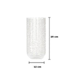 مزهرية زجاجية 25 سم