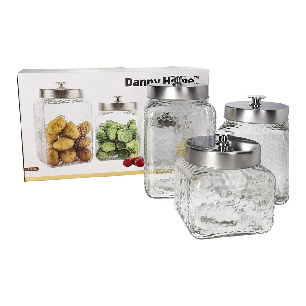 طقم برطمانات للتخزين، 3 قطع