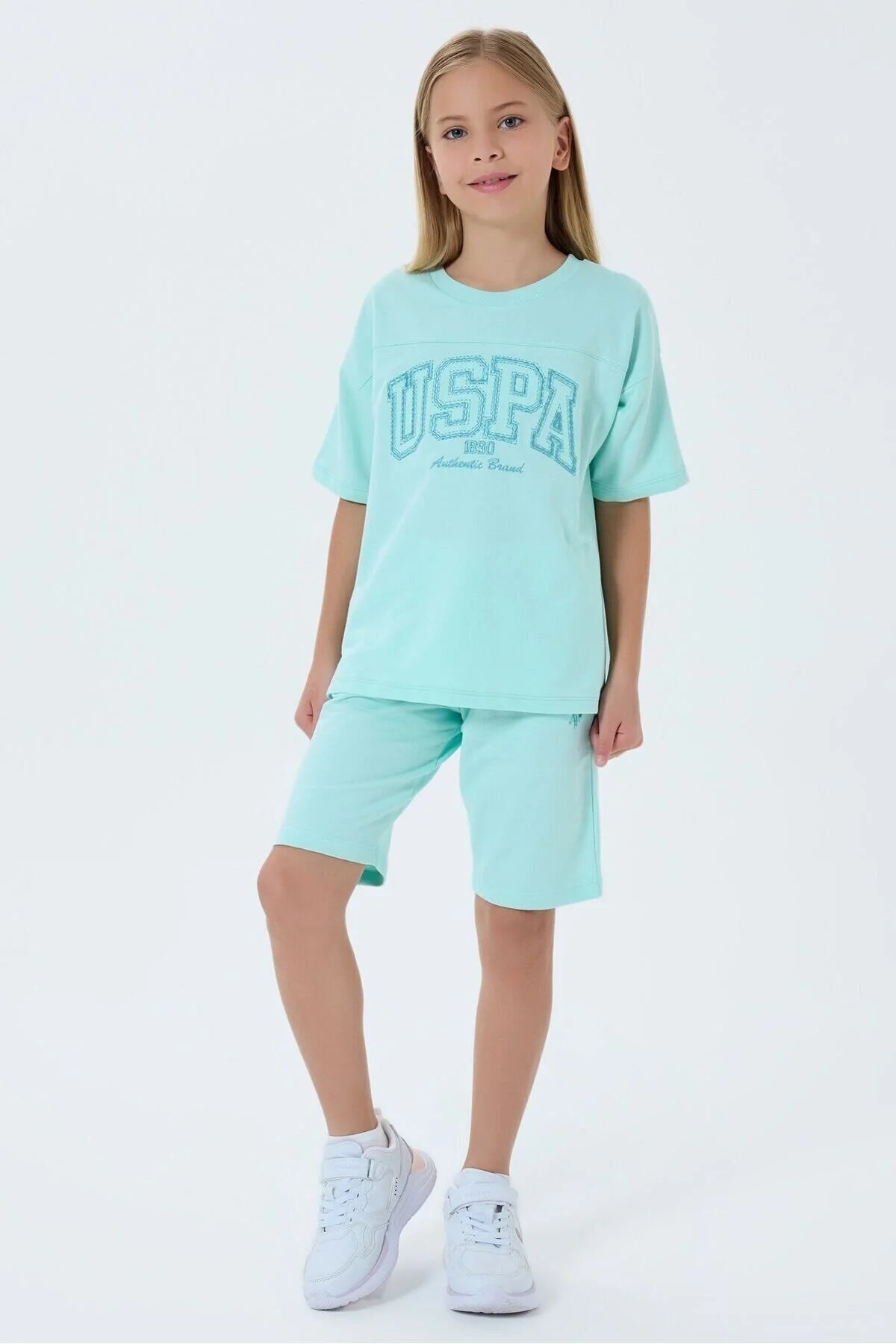 طقم اطفال بناتي U.S POLO