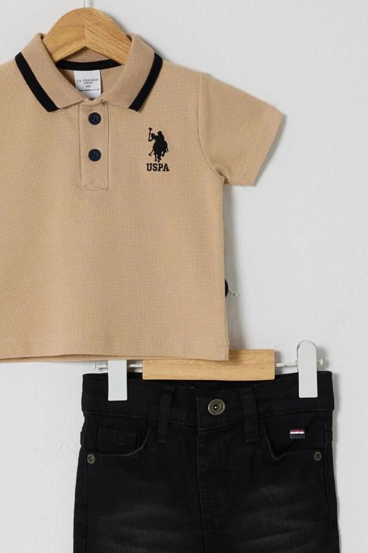 U.S POLO طقم بيبي