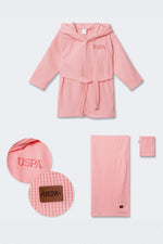 U.S POLO طقم روب بيبي