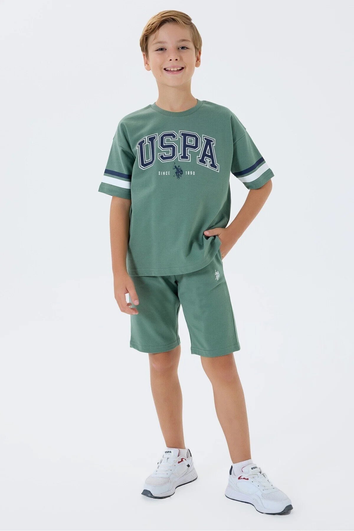 طقم اطفال ولادي U.S POLO