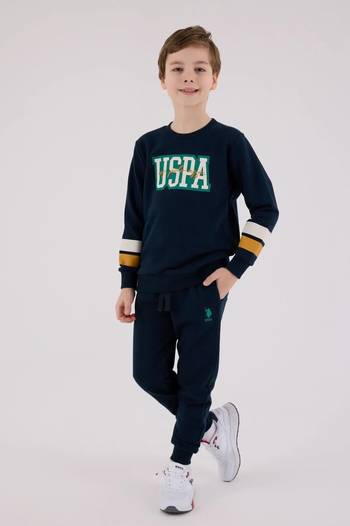 طقم ولادي بناتي U.S POLO