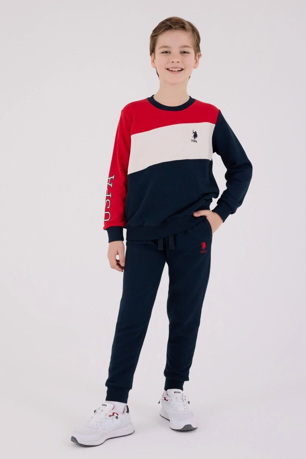 طقم ولادي بناتي U.S POLO