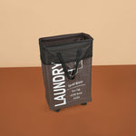 سلة غسيل قابلة للطي مع مقبض وعجلات، موديل: 5