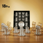 طقم شاي وقهوة 18 قطعة