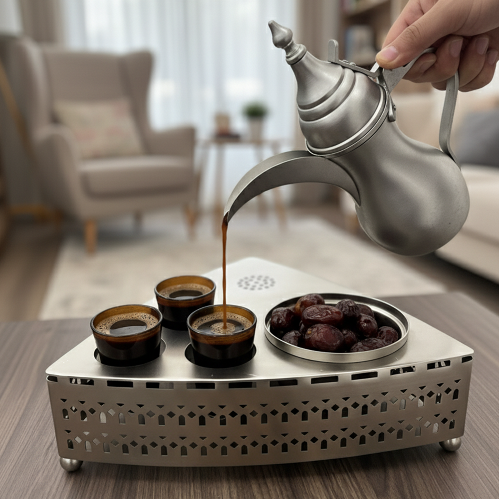 طقم صينية مع دلة قهوة