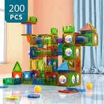 بلاط البناء المغناطيسي الشفاف