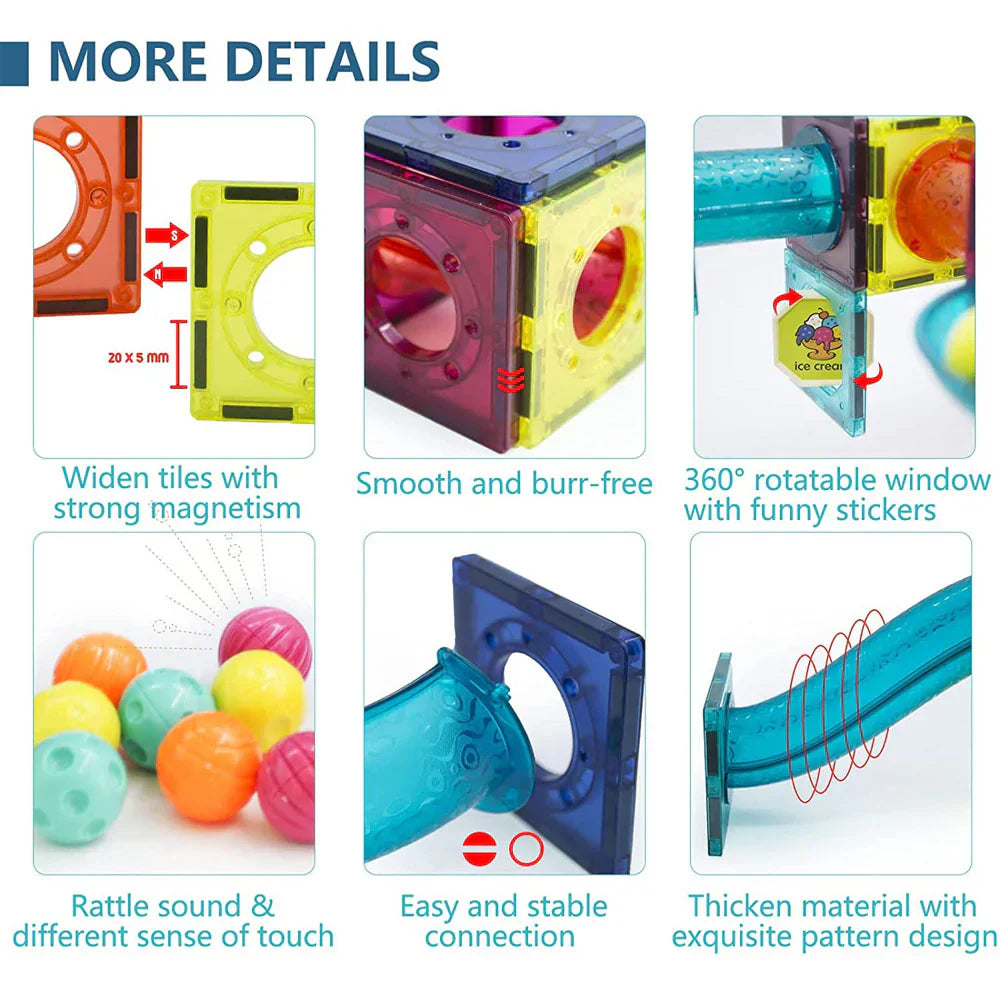 بلاط البناء المغناطيسي الشفاف