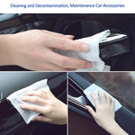 قطعة من مناديل تنظيف جلد السيارة