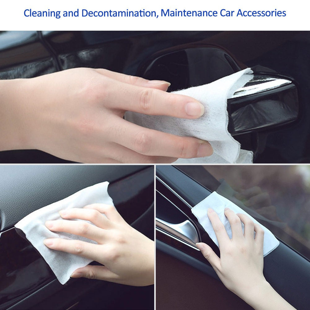 قطعة من مناديل تنظيف جلد السيارة
