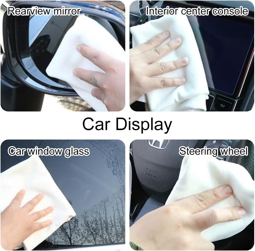 قطعة من مناديل تنظيف جلد السيارة