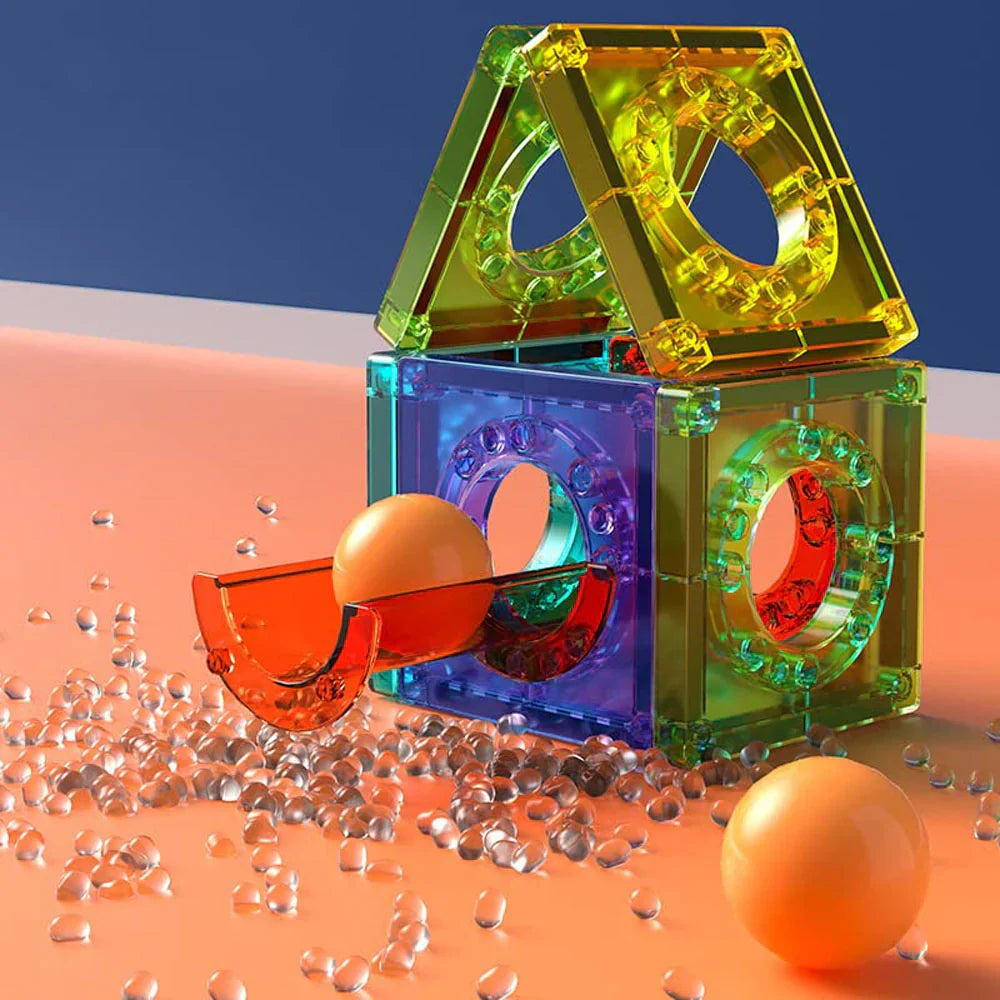 بلاط البناء المغناطيسي الشفاف