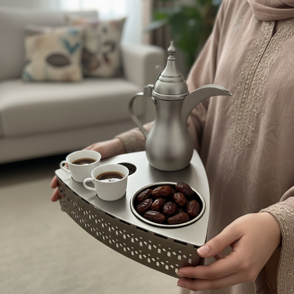 طقم صينية مع دلة قهوة