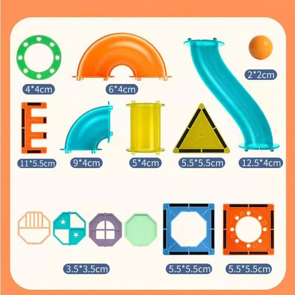 بلاط البناء المغناطيسي الشفاف