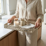 صينية تقديم معدنية