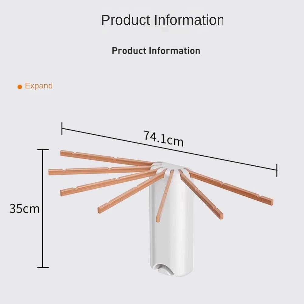 رف تجفيف ملابس قابل للطي مثبت