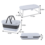 سلة قابلة للطي لتعدد الاستخدام