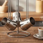 طقم أواني قهوة مع حامل