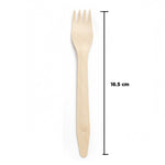 شوك خشبية للاستخدام مرة واحدة - 100 قطعة