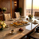 طبق تقديم كيك بغطاء كبير