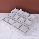 صندوق منظم للساعات والإكسسوارات 12 فتحة