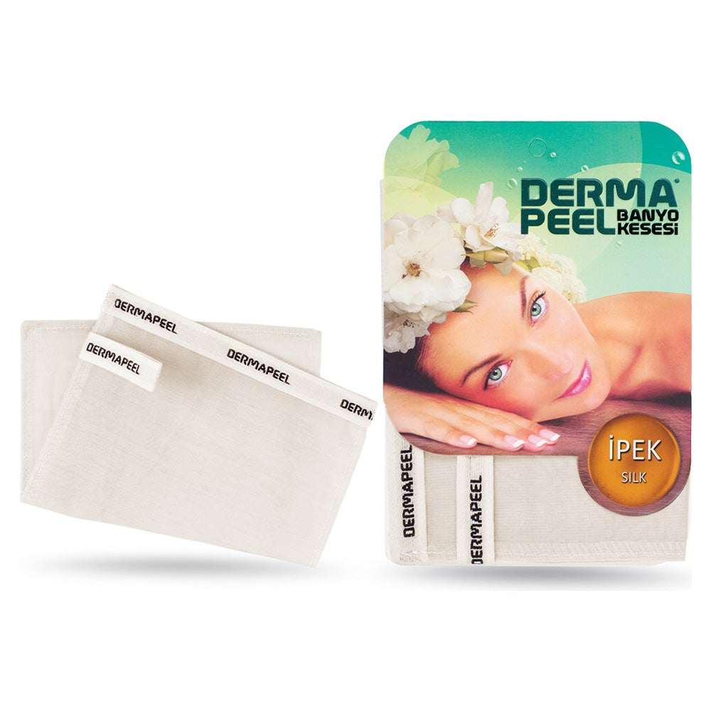 قفاز استحمام من الحرير الطبيعي