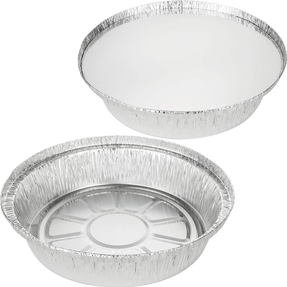 صينية دائرية ألومنيوم مع أغطية